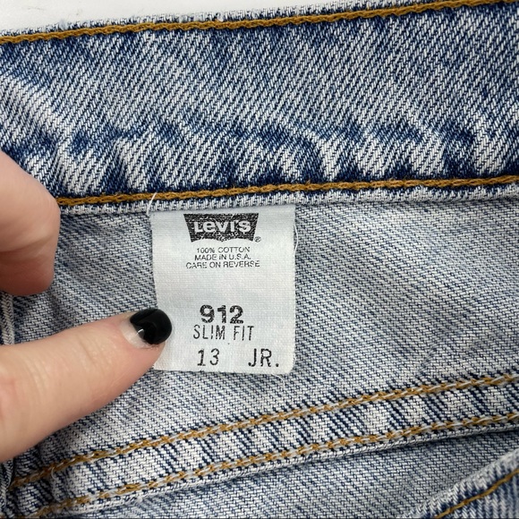 Levi’s Vintage 912 High Rise White Tab Y2K Shorts 28 - Picture 8 of 10